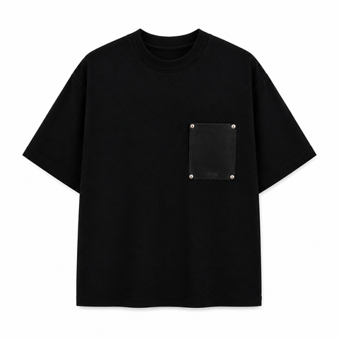 Leather Pocket Tee
