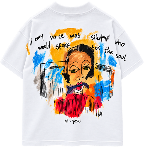Silent voice hand-painted tee