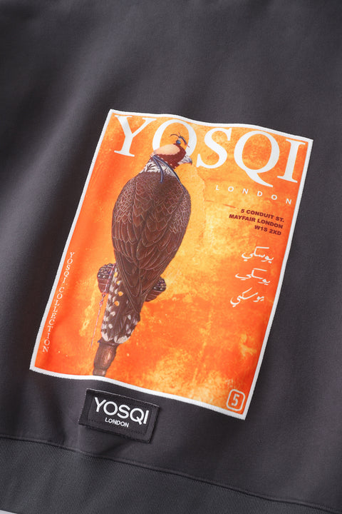 Falcon Oversized Hoodie- Grey