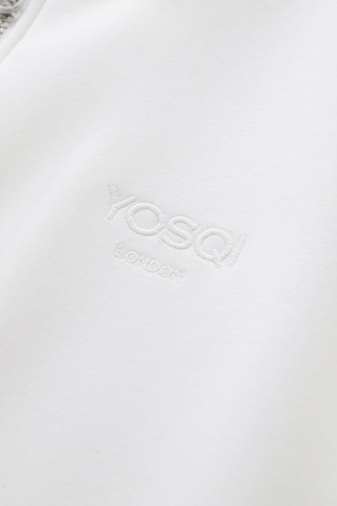 Yosqi London Zipped Hoodie(White)