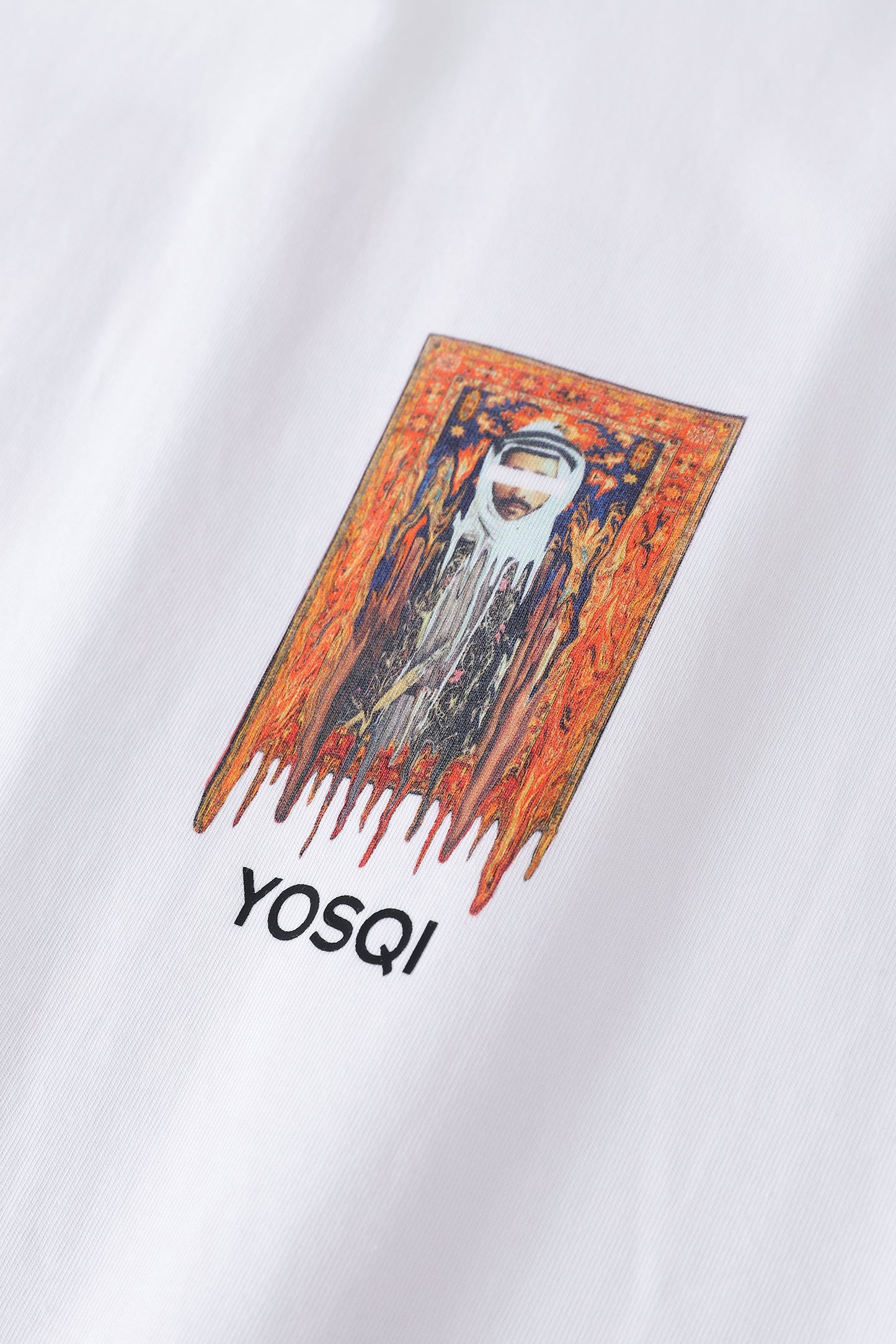 Yosqi Orange Melting Carpet Black tee