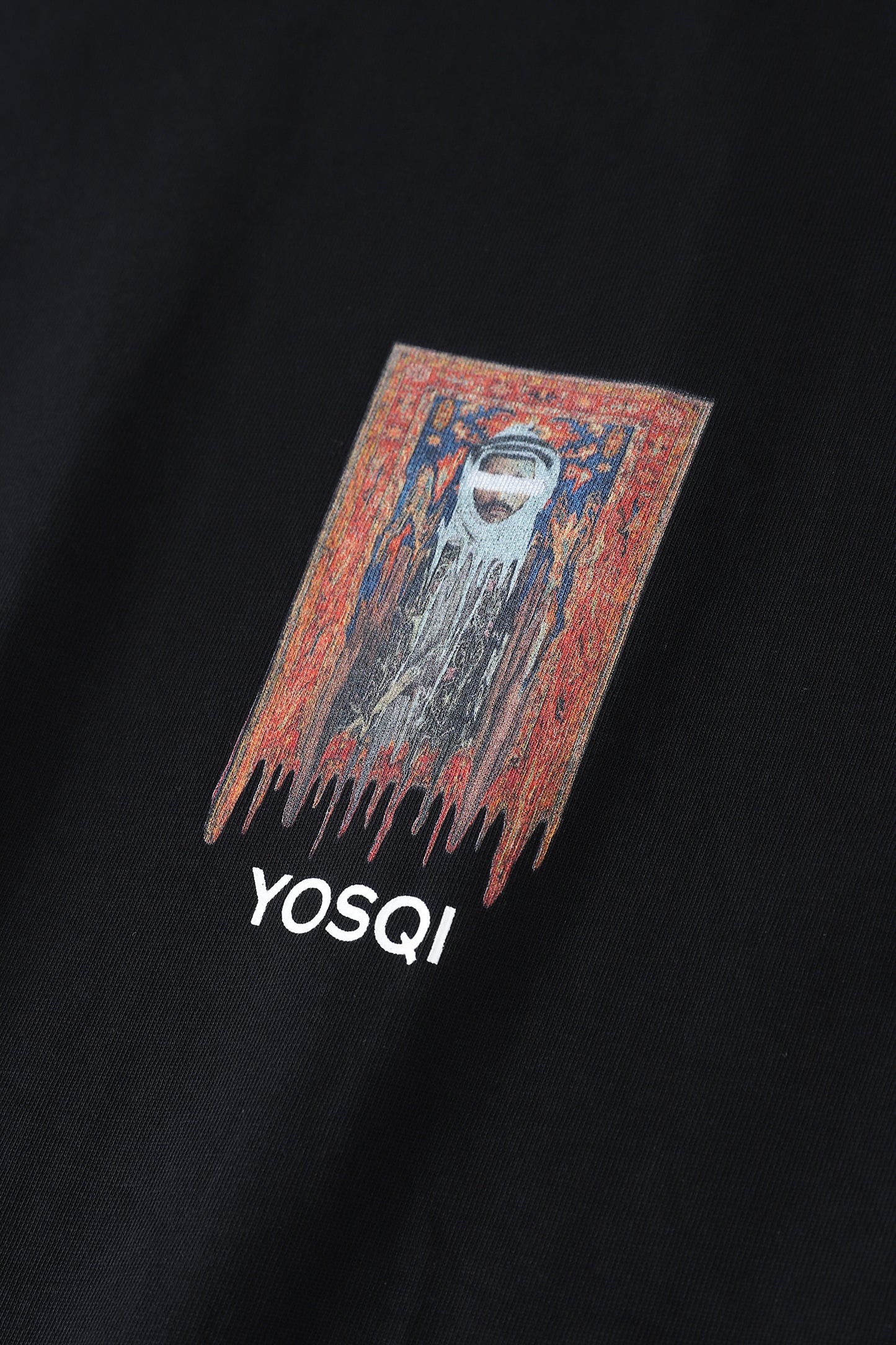 Yosqi Orange Melting Carpet Black tee