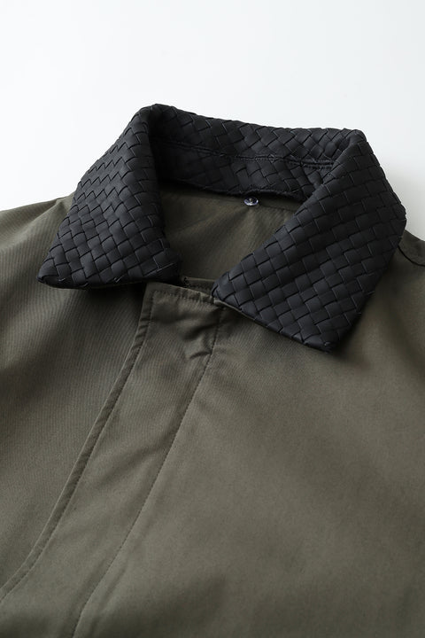 Woven Collar Jacket