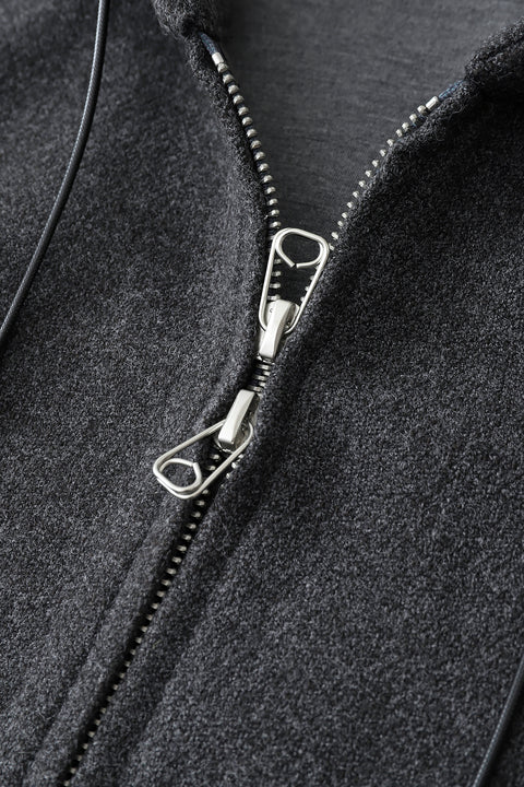Wool Zip Hoodie