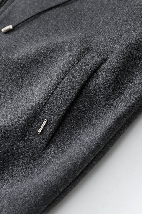 Wool Zip Hoodie