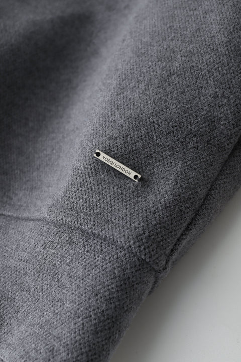 Cream Trim Zip Hoodie