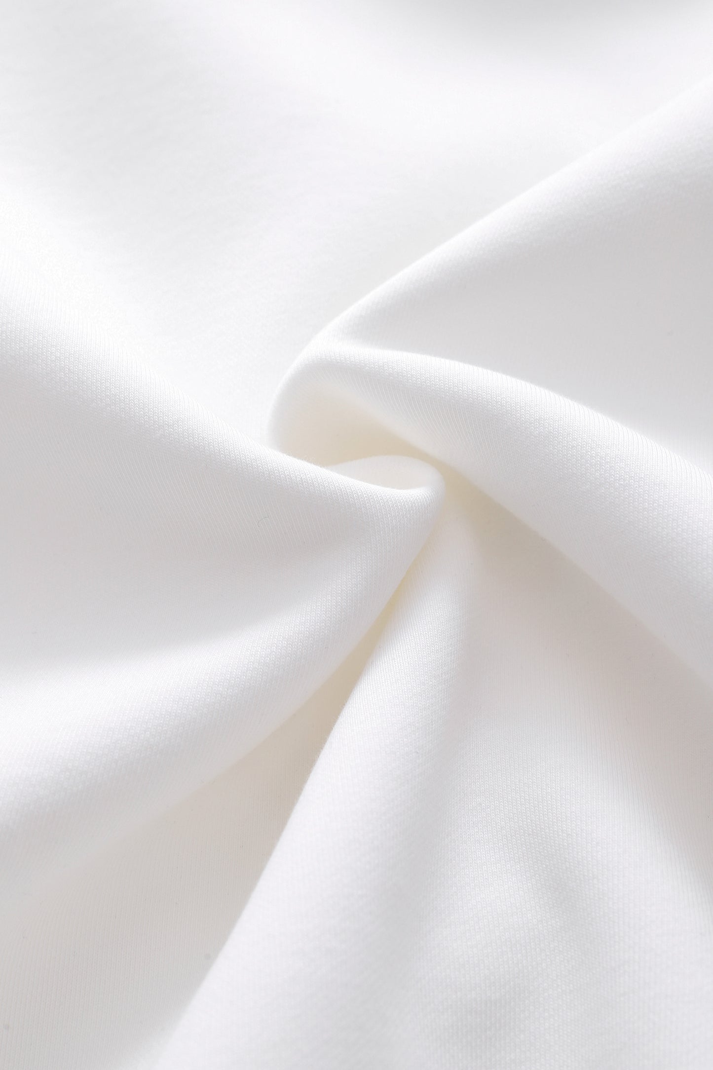 YOSQI Embossed Logo Patch Oversized Hoodie-White