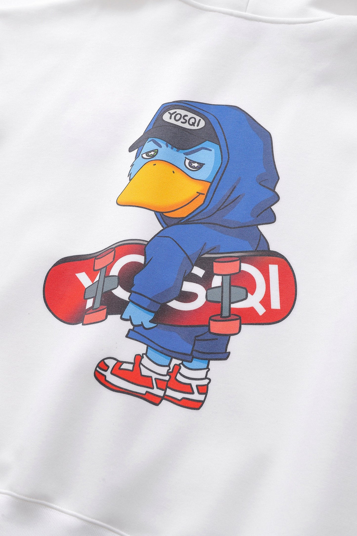 Yosqi Mascot Oversized Hoodie- Blue Skateboarder