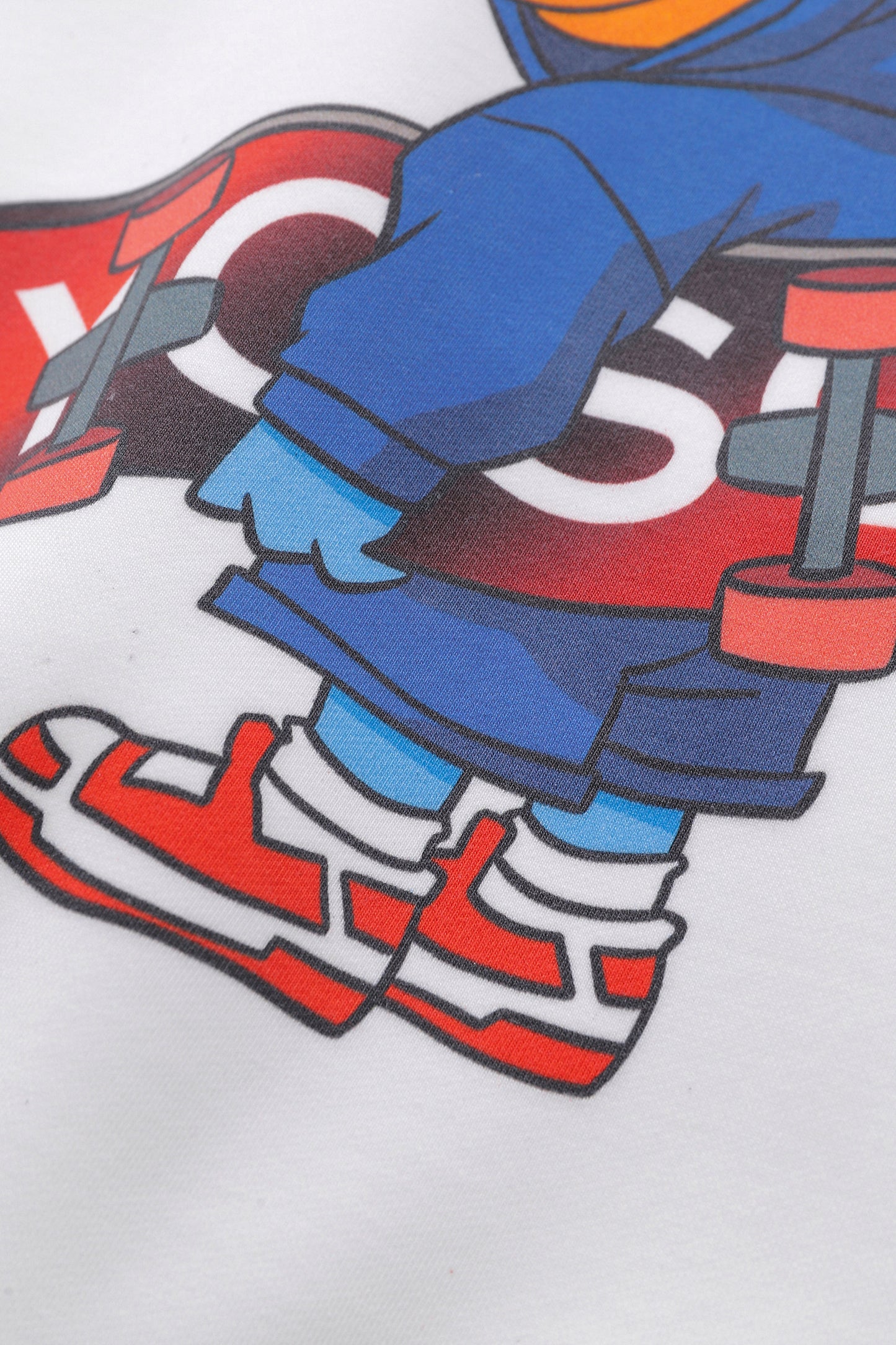Yosqi Mascot Oversized Hoodie- Blue Skateboarder