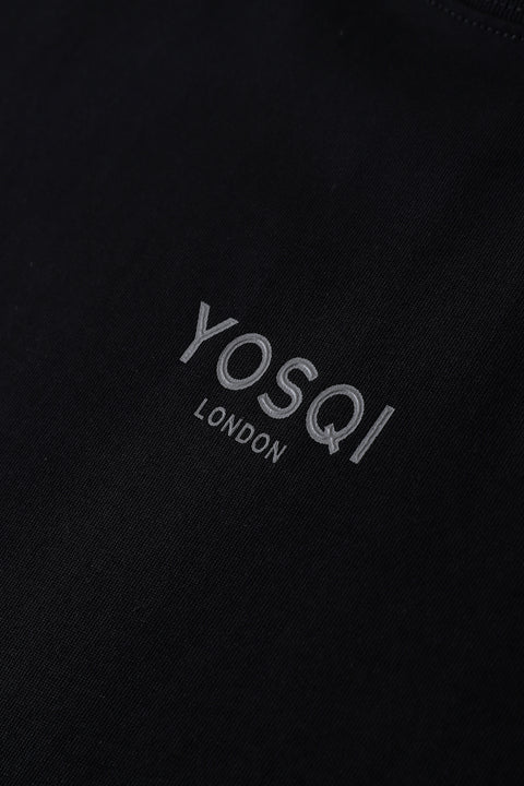 Mayfair Tee (Black / Grey Rock Print)