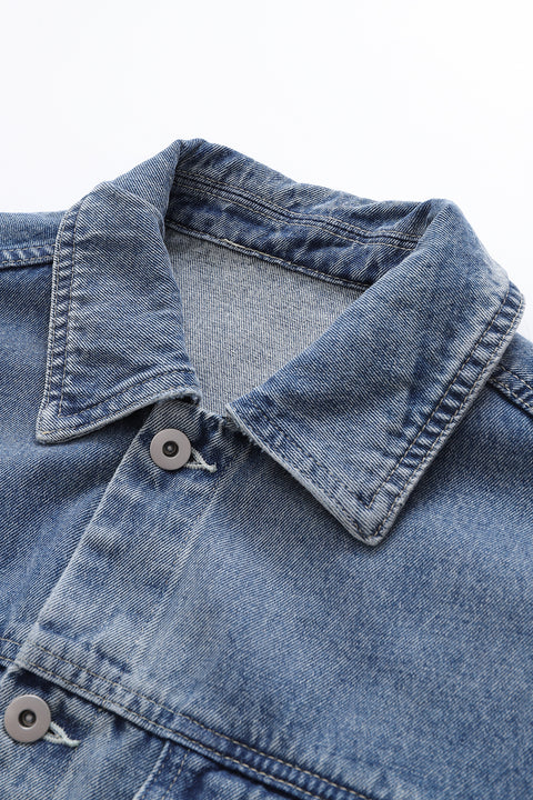 Buttoned Denim Jacket
