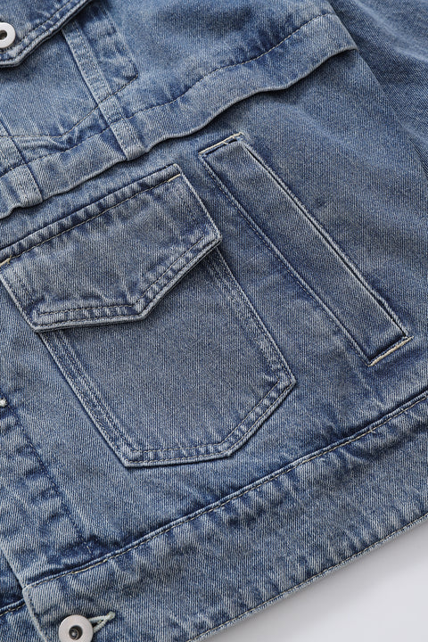 Buttoned Denim Jacket