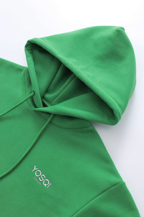 YOSQI Space Regular Fit Hoodie- Green