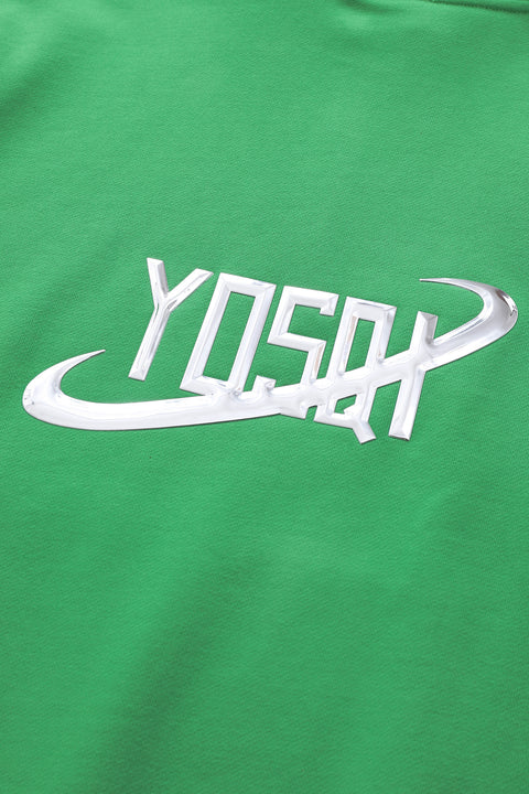 YOSQI Space Regular Fit Hoodie- Green