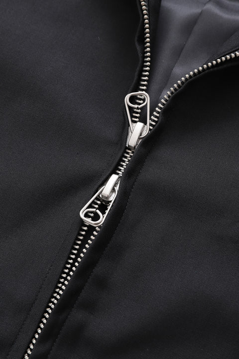 3 Pocket Hooded Zip Jacket