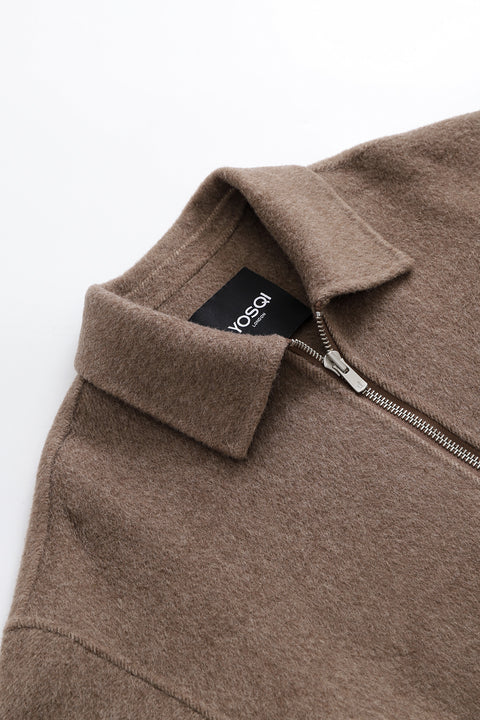 Beige Wool Pocket Jacket