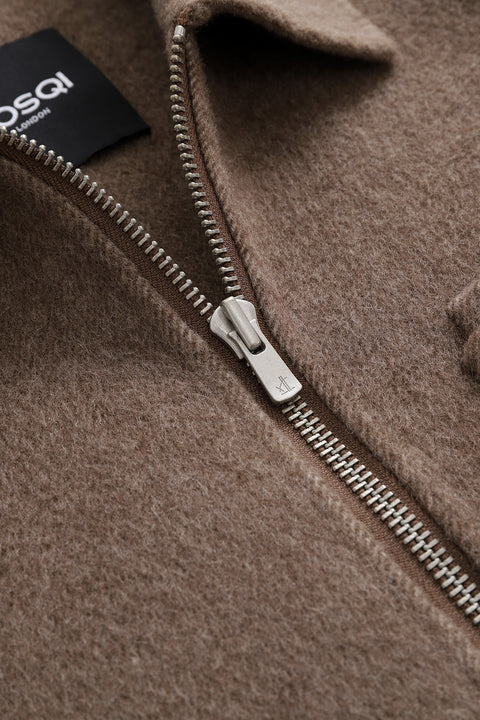 Beige Wool Pocket Jacket