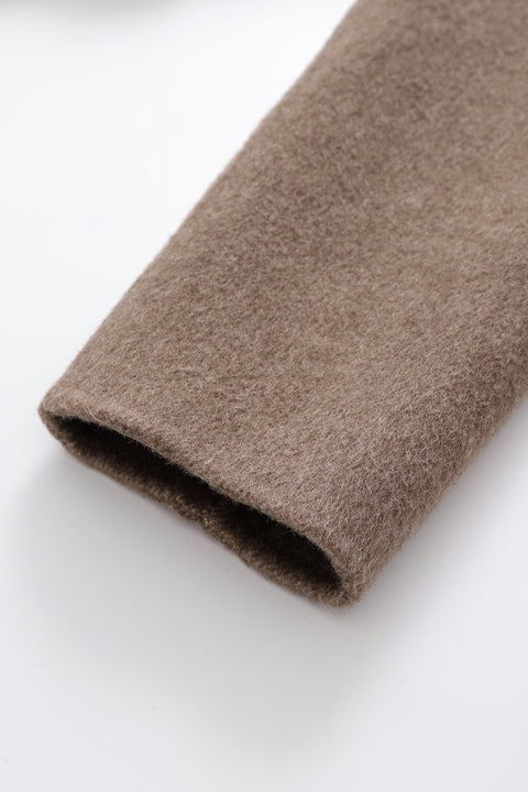 Beige Wool Pocket Jacket