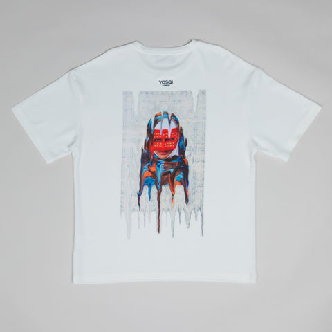 Yosqi White/white Melting Carpet Print Tee