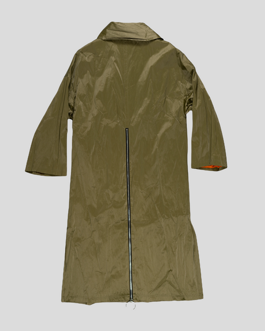 Khaki Multi Wear Polyester Trench Coat