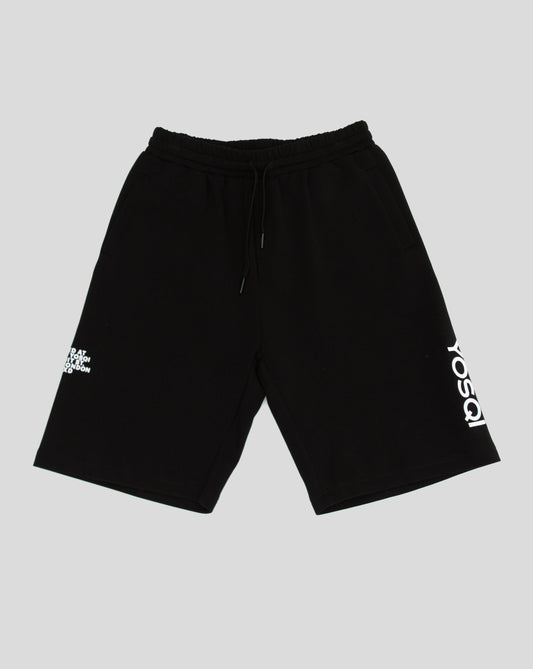 Embroidered YOSQI Shorts (Black)