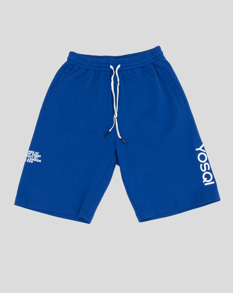 Embroidered YOSQI Shorts (Blue)