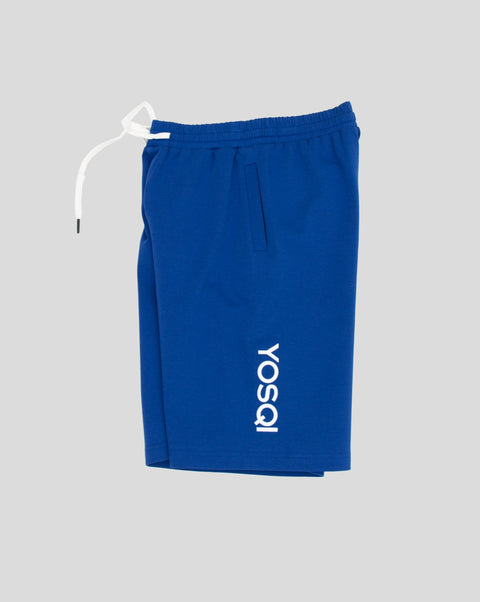 Embroidered YOSQI Shorts (Blue)